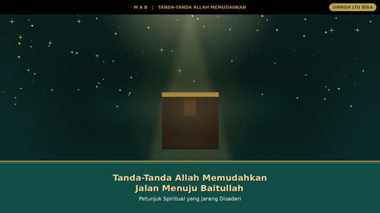 Tanda-Tanda Allah Memudahkan Jalan Seseorang Menuju Baitullah (M A B) — Petunjuk Spiritual yang Jarang Disadari